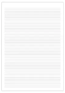 Viivoitettu A4‑paperi tulostettavaksi Viivoitettu A4-5mm